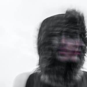 blurred woman