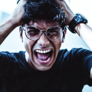 man who is stressed